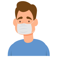 homme avec masque